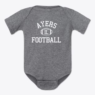 Ayers Illinois Football Baby Onesie