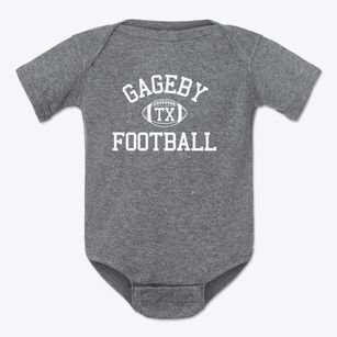 Gageby Texas Football Baby Onesie