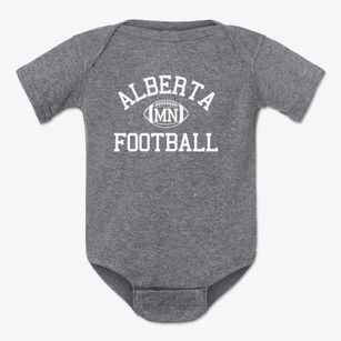 Alberta Minnesota Football Baby Onesie