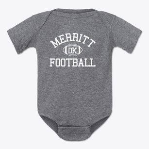 Merritt Oklahoma Football Baby Onesie