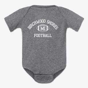 Birchwood Shores Michigan Football Baby Onesie