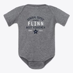 Flinn West Virginia General Supply Baby Onesie