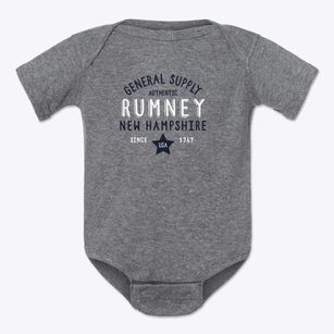 Rumney New Hampshire General Supply Baby Onesie