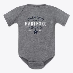 Hartford Wisconsin General Supply Baby Onesie