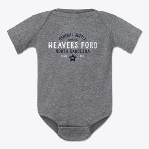 Weavers Ford North Carolina General Supply Baby Onesie