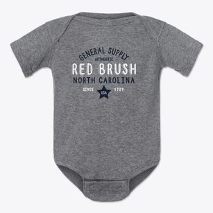 Red Brush North Carolina General Supply Baby Onesie