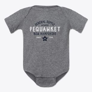 Pequawket New Hampshire General Supply Baby Onesie