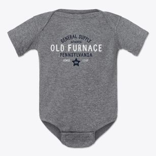 Old Furnace Pennsylvania General Supply Baby Onesie