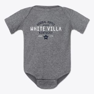 White Villa Kentucky General Supply Baby Onesie