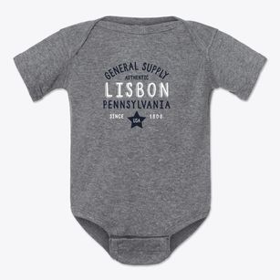 Lisbon Pennsylvania General Supply Baby Onesie