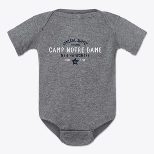 Camp Notre Dame New Hampshire General Supply Baby Onesie