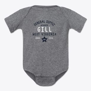 Gill West Virginia General Supply Baby Onesie