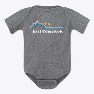 East Comstock Michigan Mountain View Baby Onesie