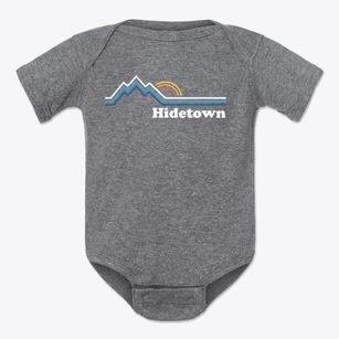 Hidetown North Carolina Mountain View Baby Onesie