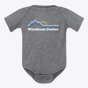 Windham Center Maine Mountain View Baby Onesie