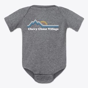 Chevy Chase Village Maryland Mountain View Baby Onesie