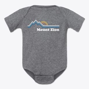 Mount Zion North Carolina Mountain View Baby Onesie