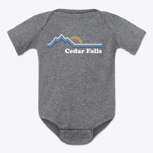 Cedar Falls North Carolina Mountain View Baby Onesie