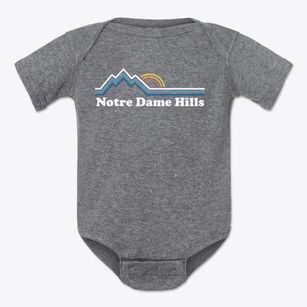 Notre Dame Hills Pennsylvania Mountain View Baby Onesie