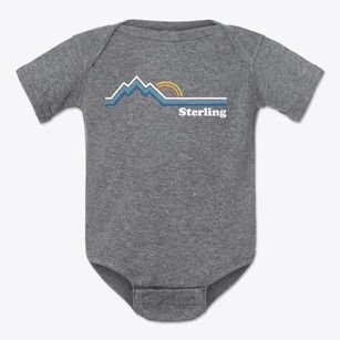 Sterling North Carolina Mountain View Baby Onesie