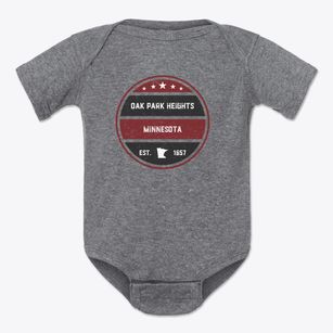 Oak Park Heights Minnesota Americana Baby Onesie