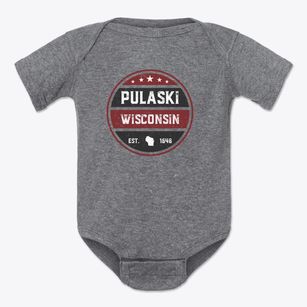 Pulaski Wisconsin Americana Baby Onesie