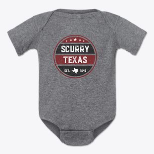 Scurry Texas Americana Baby Onesie