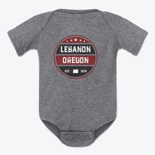 Lebanon Oregon Americana Baby Onesie