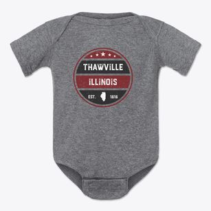 Thawville Illinois Americana Baby Onesie