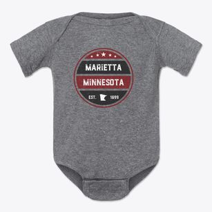 Marietta Minnesota Americana Baby Onesie