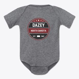 Dazey North Dakota Americana Baby Onesie