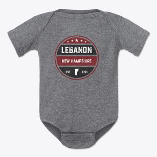 Lebanon New Hampshire Americana Baby Onesie