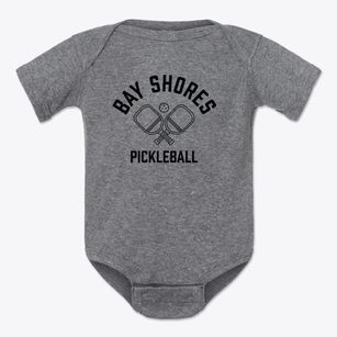 Bay Shores New York Pickleball Baby Onesie