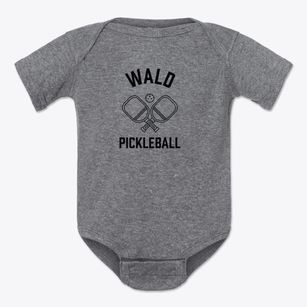 Wald Iowa Pickleball Baby Onesie
