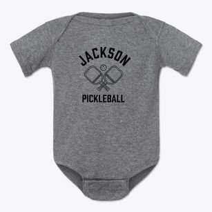 Jackson California Pickleball Baby Onesie
