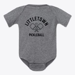 Littletown New Jersey Pickleball Baby Onesie
