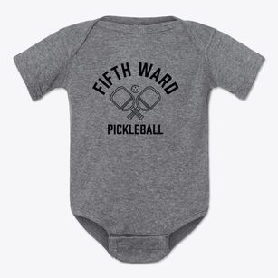 Fifth Ward Louisiana Pickleball Baby Onesie