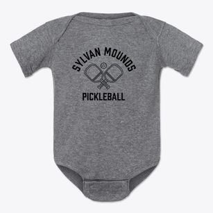 Sylvan Mounds Wisconsin Pickleball Baby Onesie