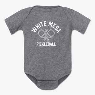 White Mesa Utah Pickleball Baby Onesie