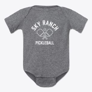 Sky Ranch New York Pickleball Baby Onesie