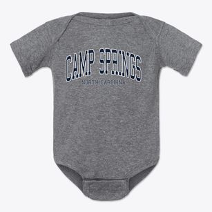 Camp Springs North Carolina Traditional Baby Onesie