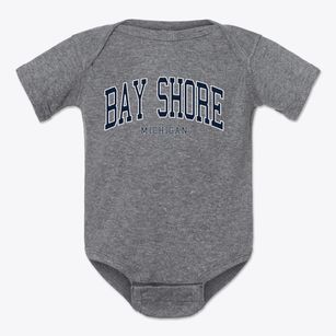 Bay Shore Michigan Traditional Baby Onesie