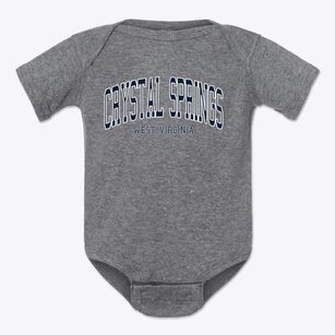 Crystal Springs West Virginia Traditional Baby Onesie