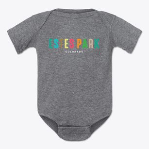 Estes Park Colorado Color Pop Baby Onesie