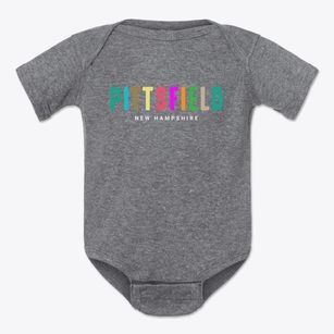 Pittsfield New Hampshire Color Pop Baby Onesie