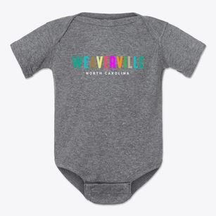 Weaverville North Carolina Color Pop Baby Onesie
