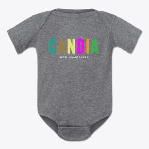 Candia New Hampshire Color Pop Baby Onesie