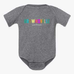 Brownsville Louisiana Color Pop Baby Onesie