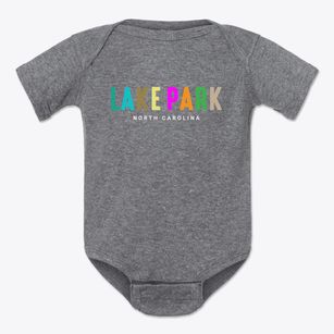 Lake Park North Carolina Color Pop Baby Onesie