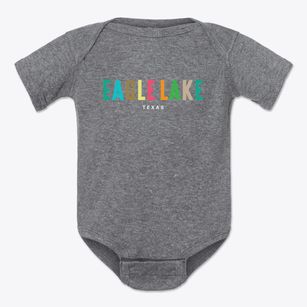 Eagle Lake Texas Color Pop Baby Onesie